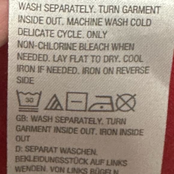 Quacker Factory Women small Sweater Patriotic Country Red Button Down Cardigan - Picture 6 of 7